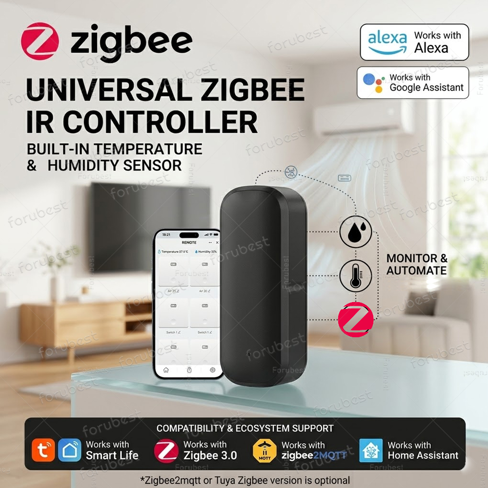Ir Blaster Universal - Smart Zigbee IR Remote with Temp&Humidity