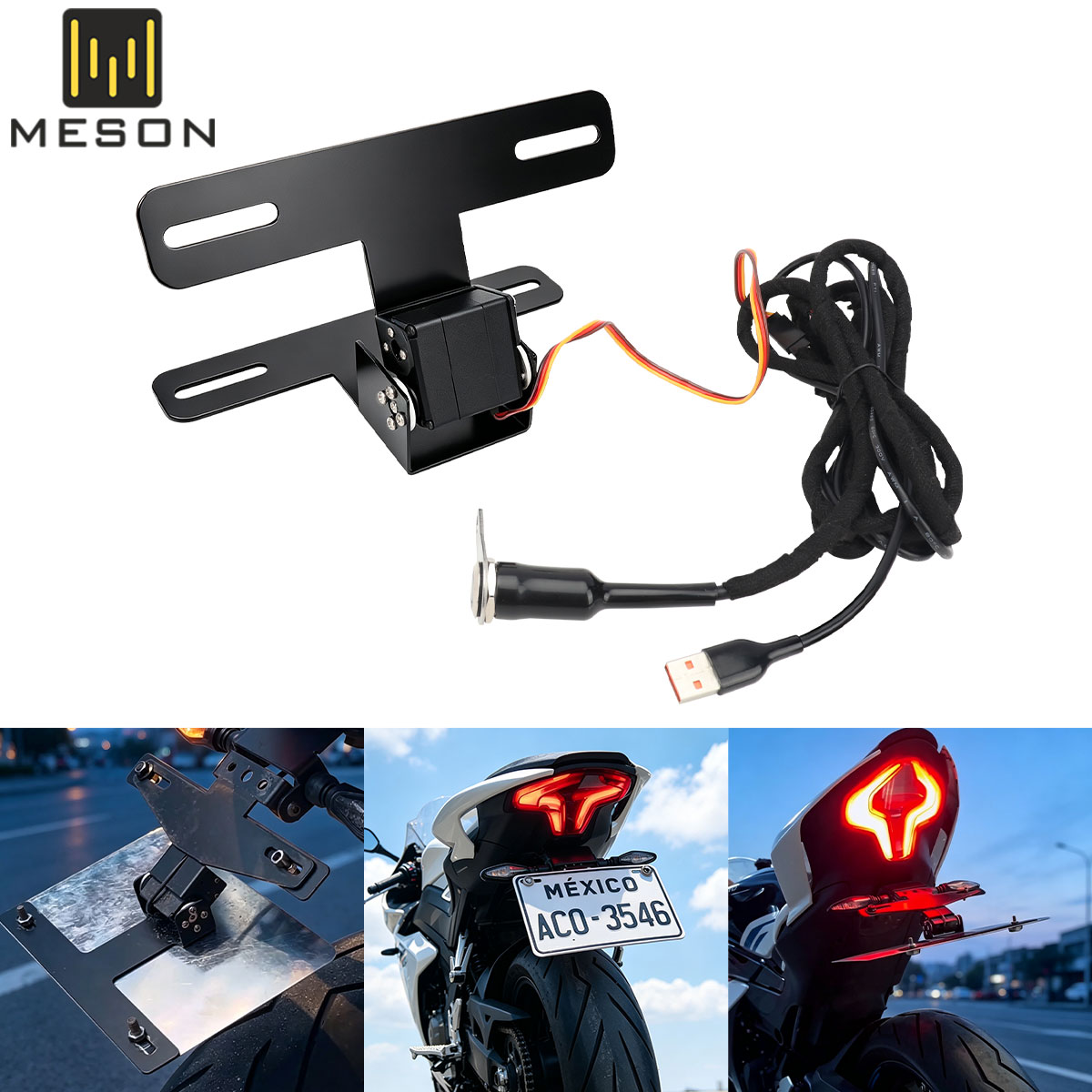 Motorcycle License Plate Foldi - Ir Blaster Universal ulasan dan harga