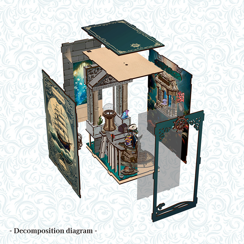 3D Wooden DIY Bookend Puzzle H - Home Automation Diy Kit ulasan dan harga